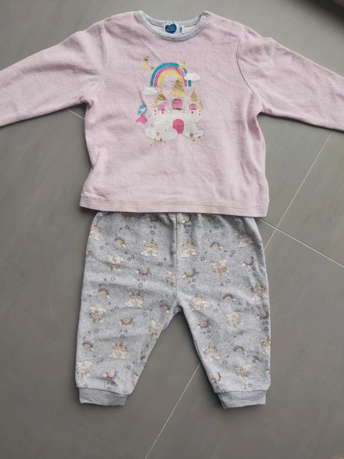 Pyjama 2 pièces fille 12 mois