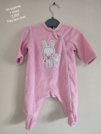Pyjama 1 mois fille