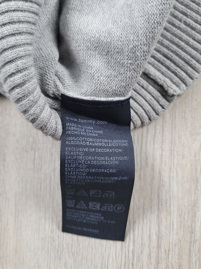 Pull fin Tommy Hilfiger gris clair – taille XXL – excellent état - photo numéro 7
