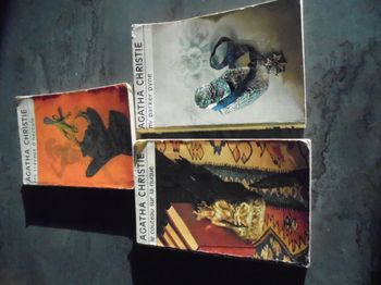 Lot de 3 livres d'Agatha Christie vintage