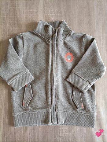 Gilet veste zippé Obaibi 3 mois