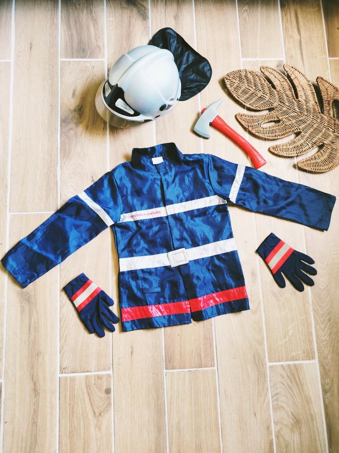 🚒Déguisement costume de Pompier avec accessoires pour enfant marque Oxybul