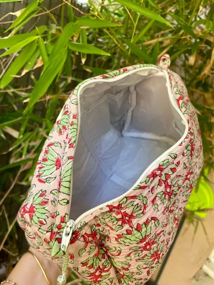 Trousse imperméable grande taille. De toilette ou à maquillage. Motif indien - photo numéro 7