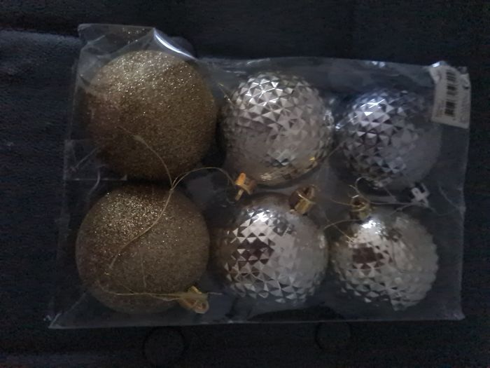 Lot de 6 boules de Noël neuf - photo numéro 2