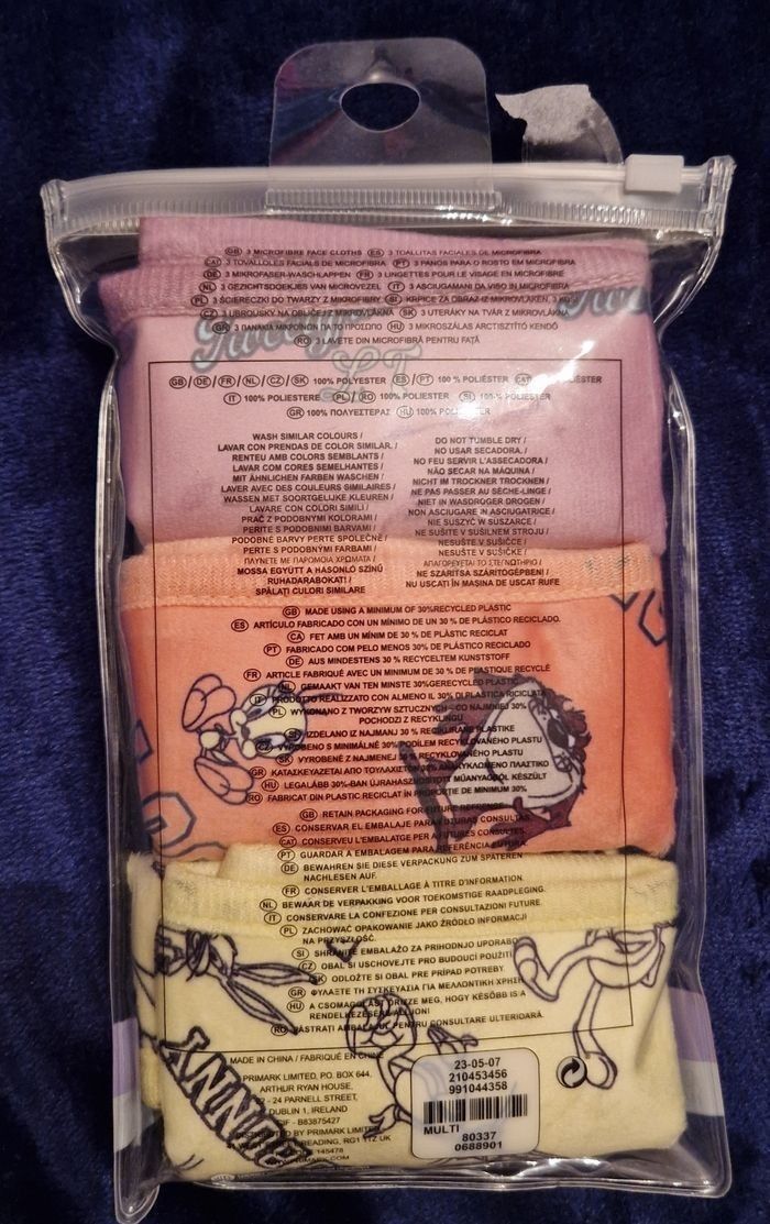 Lot de 4 lingettes microfibres Looney Tunes