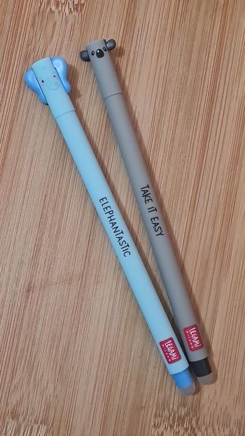 Legami Koala Australien + Éléphant Savane 2024 = 2 Stylos Effaçables Neufs