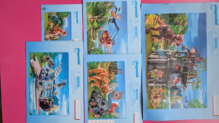 5 sets de playmobil dinosaures