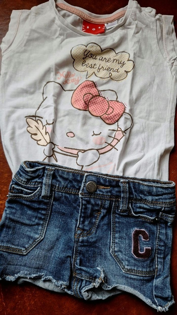Hello kitty 3 ans et short