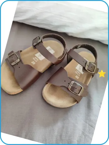 Sandales mixte- marron - T 25