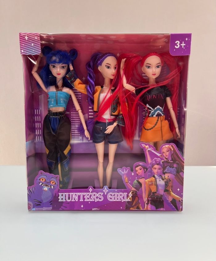 Lot de 3 poupée Huntrix Kpop Demon Hunters Rumi Zoey Mira