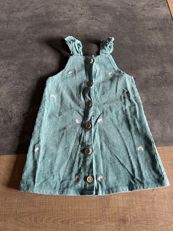 Robe manches courtes en velours fille taille 3 ans petit béguin