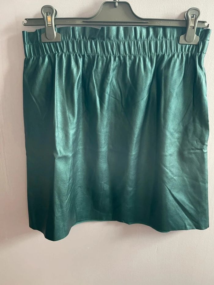Superbe mini-jupe turquoise - photo numéro 5