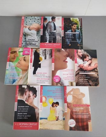 Lot de 10 livres Harlequin Passions