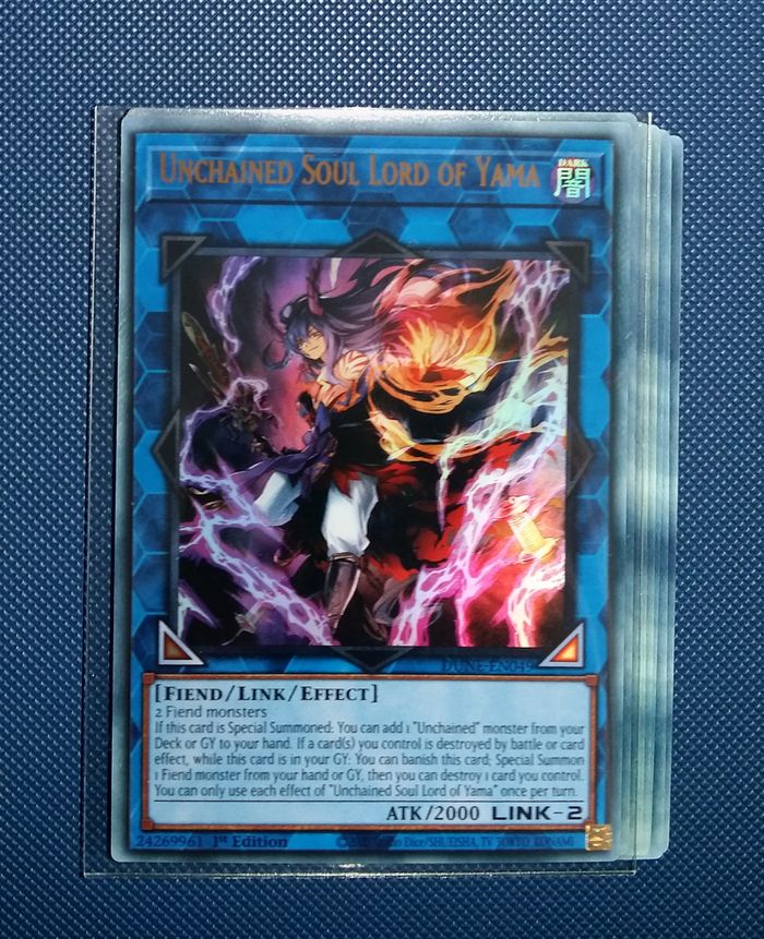 Yu-Gi-Oh ! Lot cartes Yama Ame désenchainée (Unchained)- Ultra Rare 1ère édition