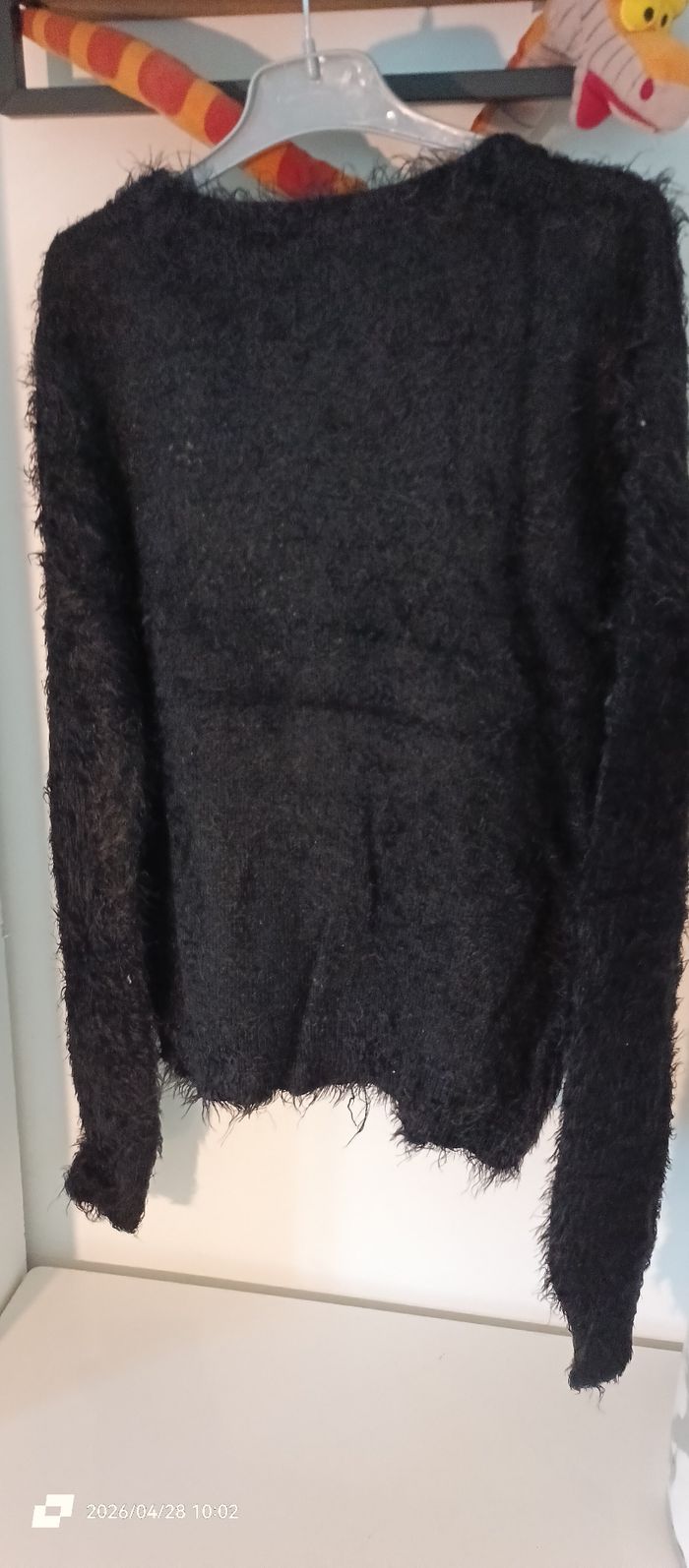 Gilet poils longs et plumes - photo numéro 7