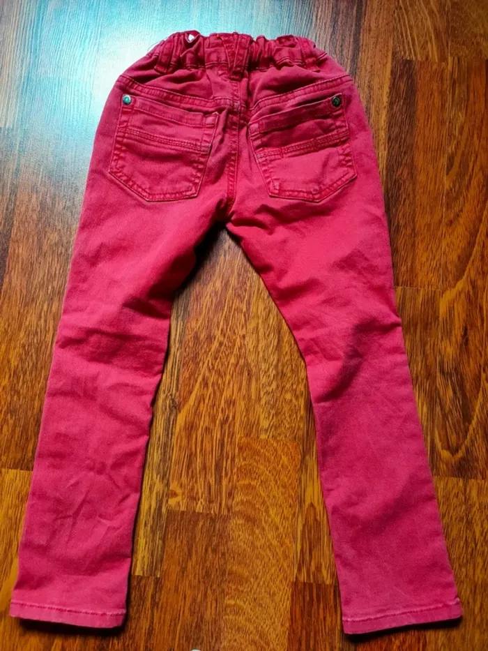 Jeans  rouge 4 ans garçon - photo numéro 4
