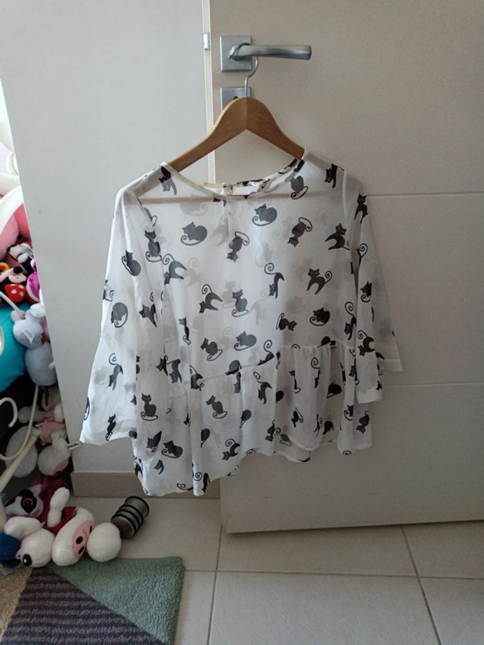 Blouse transparente femme taille M - photo numéro 1