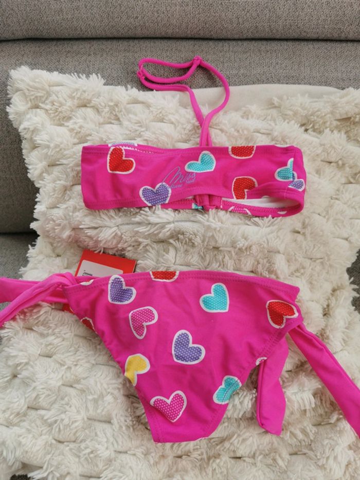 Maillot de bain 2 pièces bikini surfwear culture sud summer rose taille 2 ans - photo numéro 2