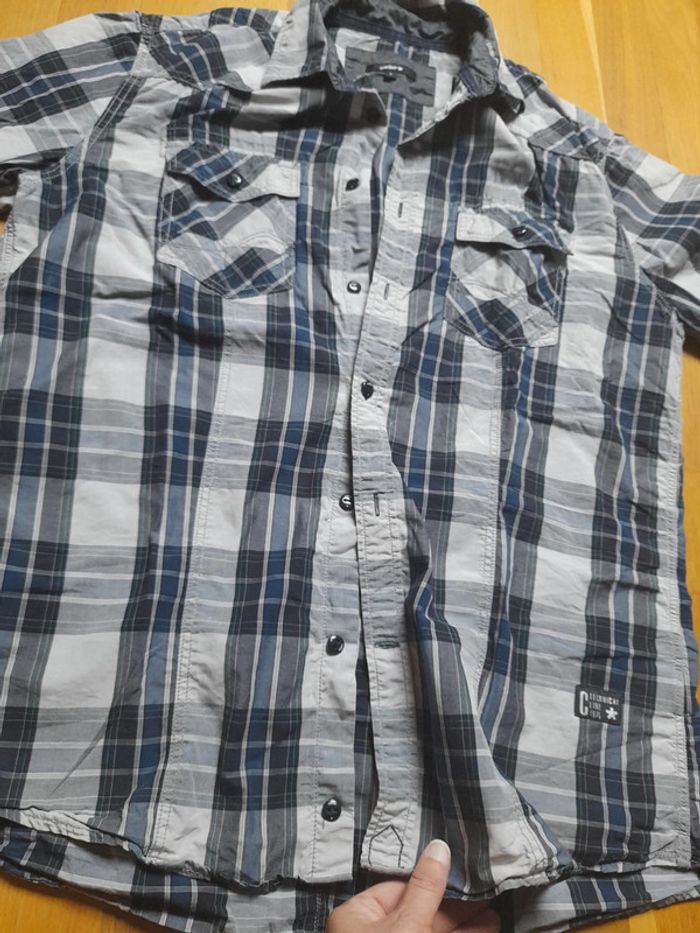 Chemise à carreaux manches courtes - photo numéro 2