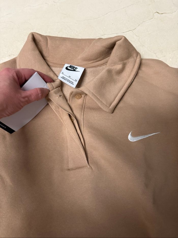 Sweat Nike mini swoosh marron clair XL - photo numéro 3