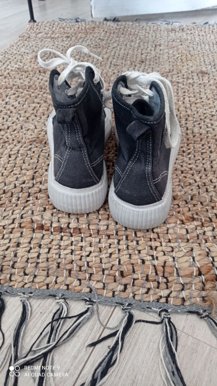 Baskets montantes noires plateforme Kiabi pointure 37 - photo numéro 6