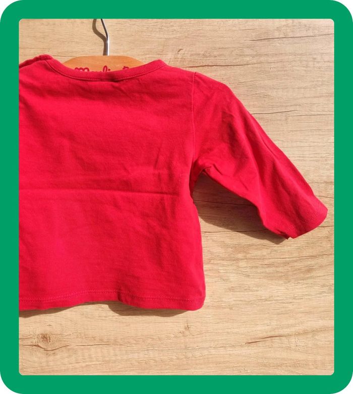 Tee shirt manche longue Rouge TAO 9 mois - photo numéro 7
