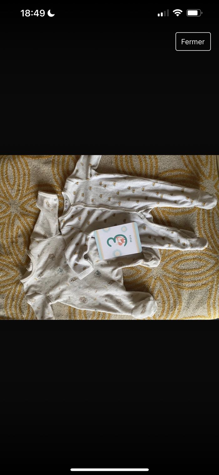 Lot pyjamas taille 3 mois - photo numéro 6