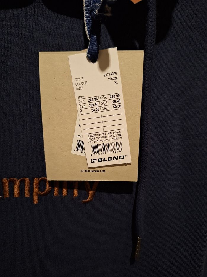 Sweat à capuche courtes manches neuf Blend XL - photo numéro 3