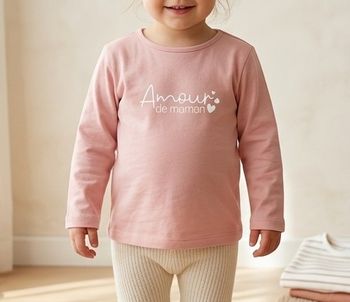 T-shirt manches longues bébé fille