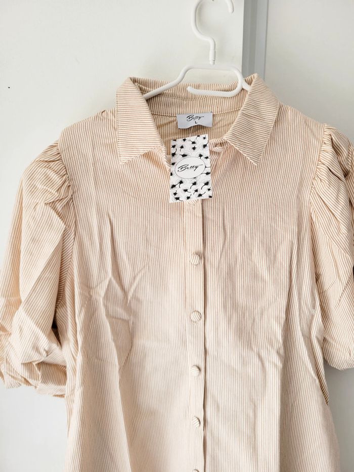 Robe d'été beige femme – Betty London - Taille L - photo numéro 2