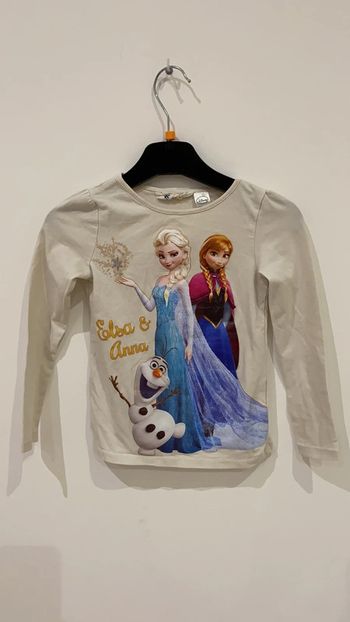 T-shirt manches longues, la reine des neiges, 4-6ans