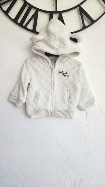 Veste polaire blanche Minnie 3 mois