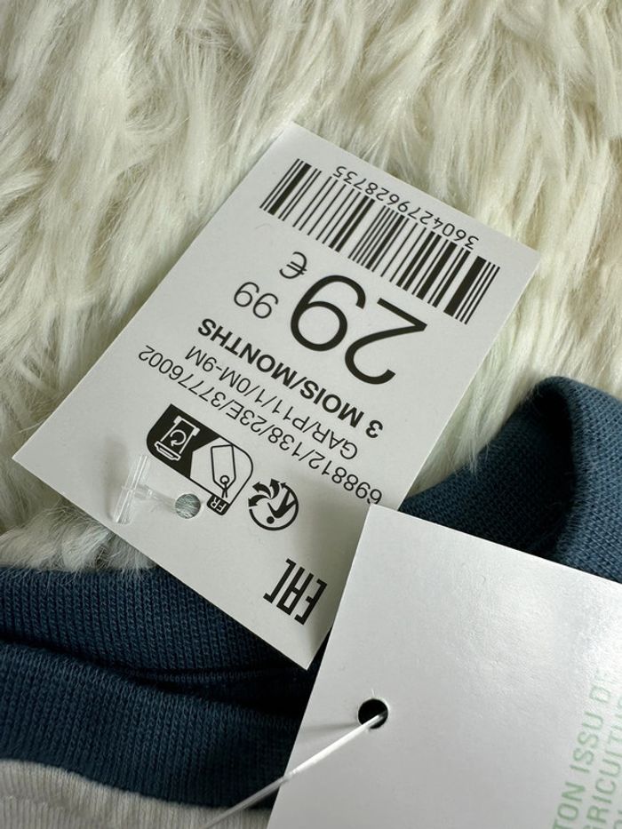 Ensemble bébé pull et pantalon obaibi taille 3 mois - photo numéro 4