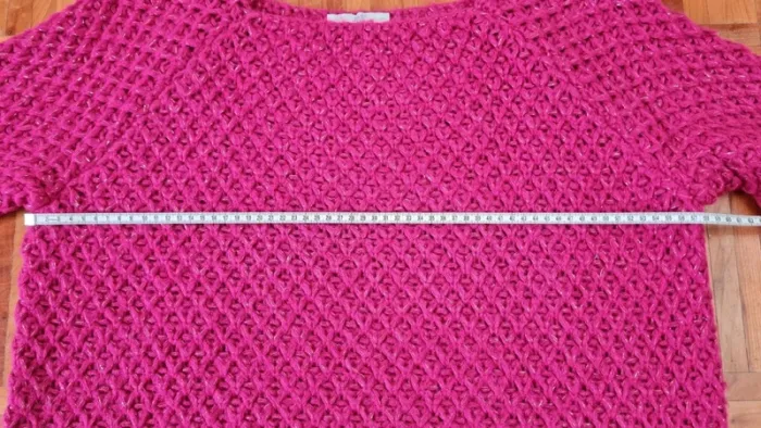Pull js millénium grosse maille laine fil doré - photo numéro 8