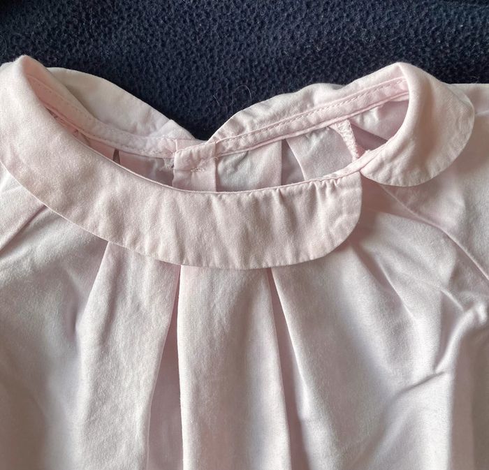 Tunique guimpe à col decentré rose Jacadi 12 mois - photo numéro 4