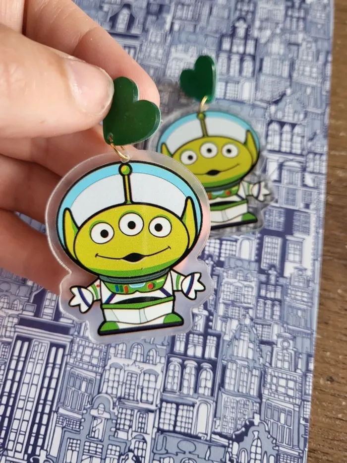 Boucles d'oreilles Alien Toy Story Pixar - photo numéro 2