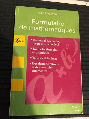Librio formulaire de mathématiques