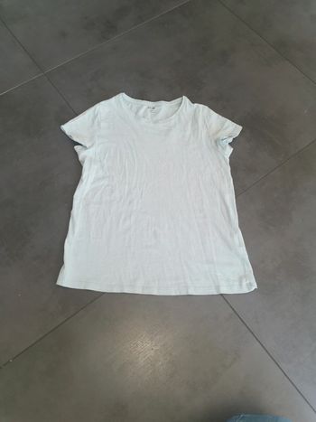 Tee-shirt manches courtes basic vert pâle kiabi 12 ans