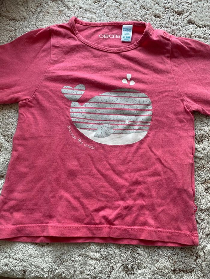 Joli t shirt grandes manches Obaïbi 23 mois - photo numéro 3