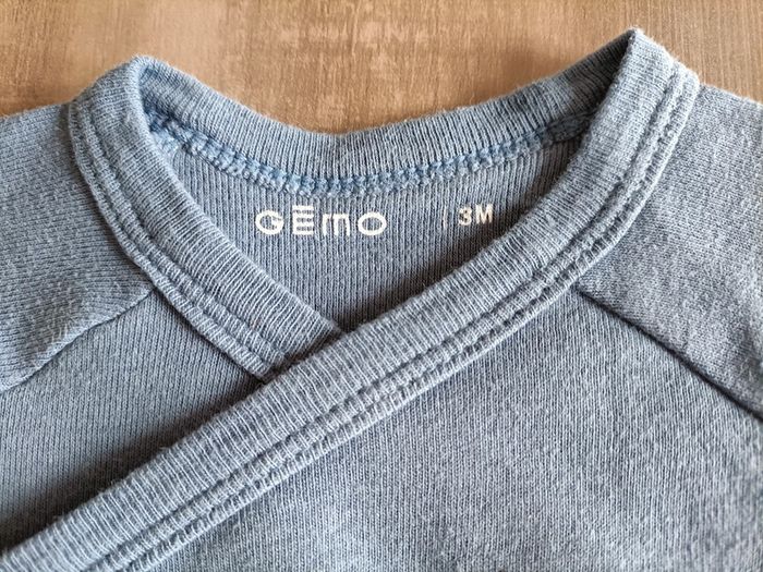 Lot de 3 bodies manches courtes Gémo 3 mois - photo numéro 4