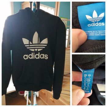 Sweat à capuche noir #Adidas