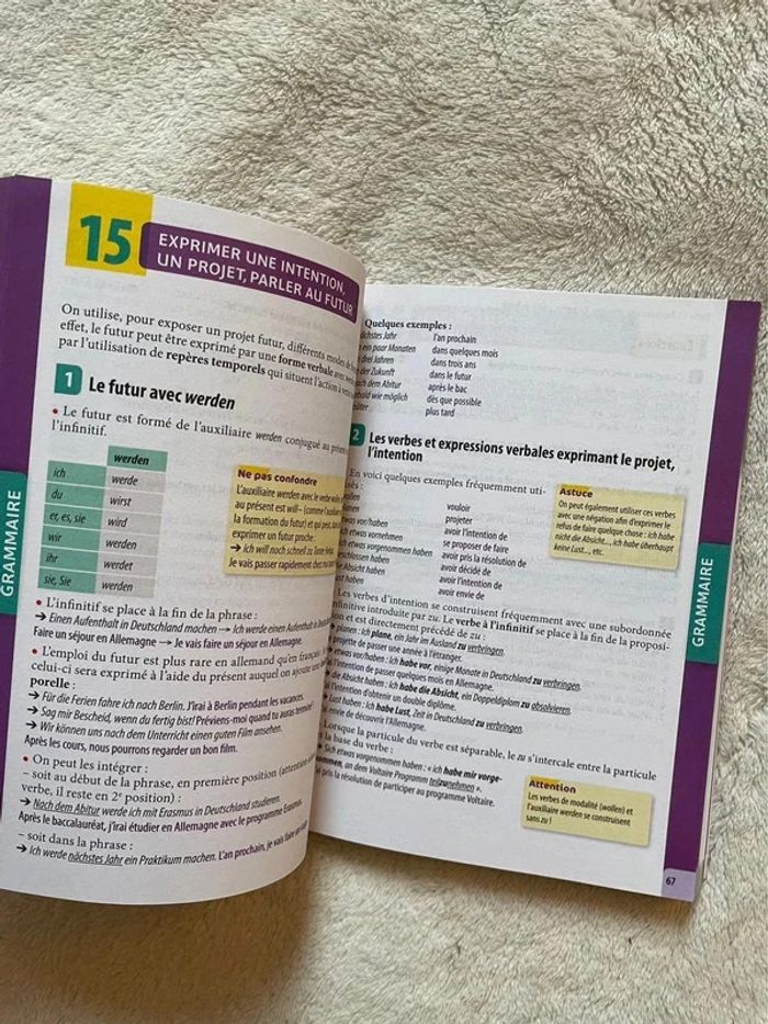 Livre manuel scolaire ABC du BAC allemand (grammaire, conjugaison) - photo numéro 4