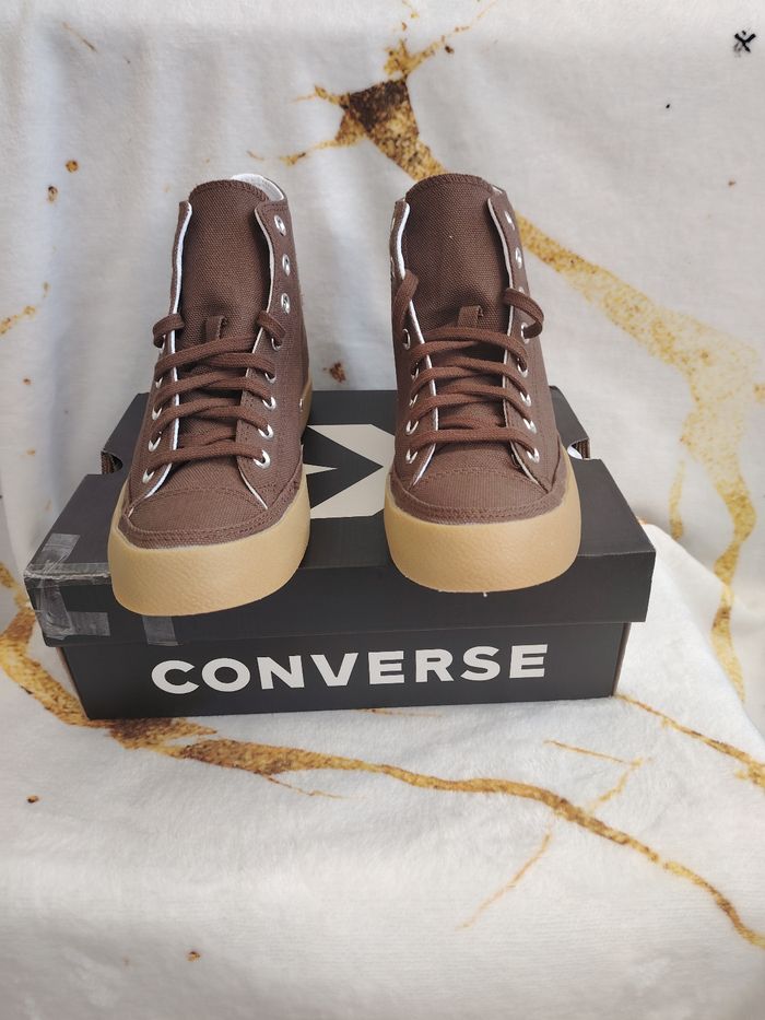 Converse Chuck Taylor All Star Hi - Grounded Brown / Gum - Neuf (41) - photo numéro 3