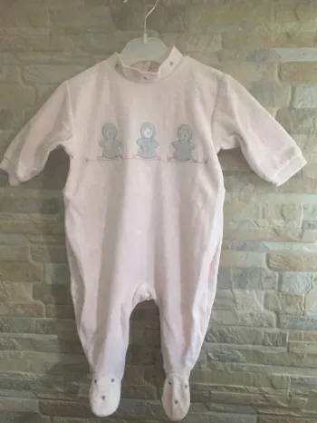 Pyjama velours rose Kiabi 3M