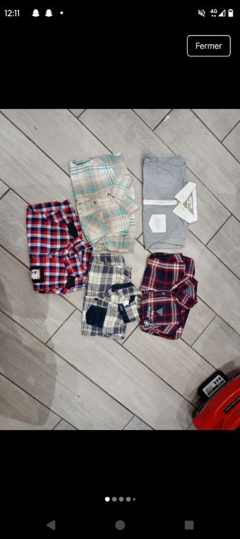 Lot chemise 18 mois