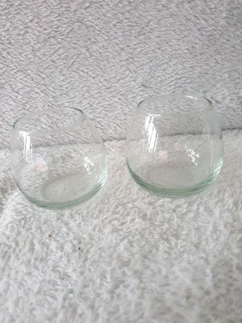Lot de 2 petits verres ou verrines
