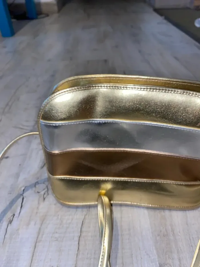 Sac bandoulière doré - photo numéro 2
