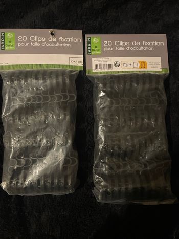 40 clips de fixations