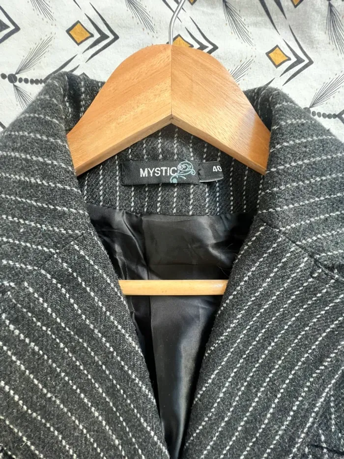 Veste blazer à rayures - Mystic - T40 - photo numéro 2