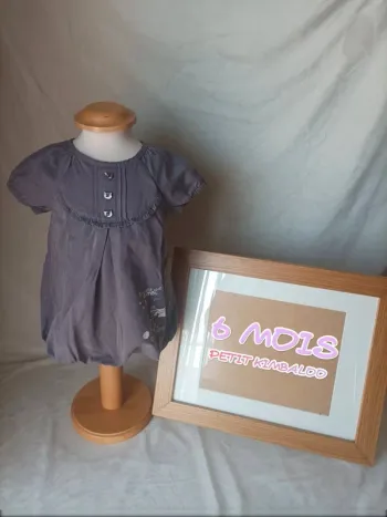 Robe manches courtes Kimbaloo 6 mois